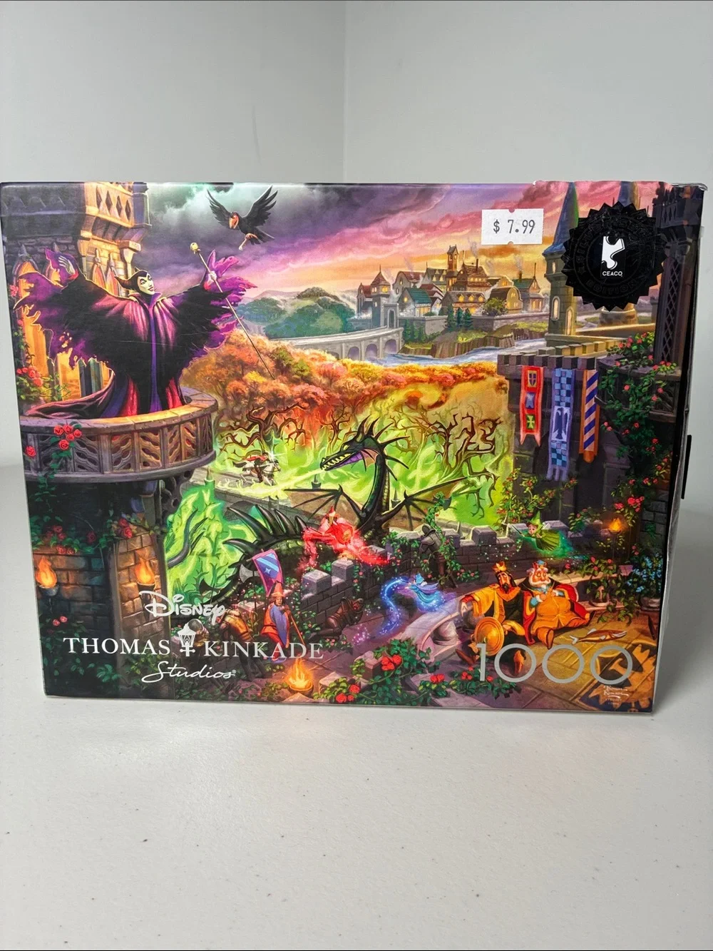 Thomas Kinkade Purple & Green Maleficent Fantasy Puzzle